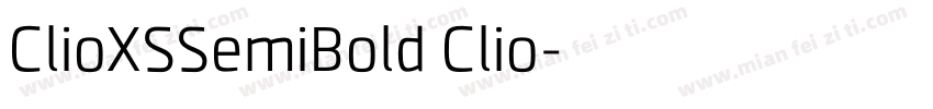ClioXSSemiBold Clio字体转换